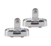 Qalvona Boat Top Swivel Deck Hinge, 2PCS 316 Stainless Steel, 54mm Hole Distance -, Secure Locking Mechanism, for Yacht Pontoon and RV Use