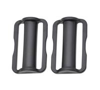 Qalvona Diving Webbing Keeper, Plastic Steel Belt Slide Stopper, 52mm, 2pcs - Durable Material, Easy Installation, Compatible with Back Plate Systems