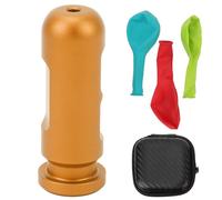 Qalvona Ear Equalization Training Tool, Aluminum Alloy, Lightweight 72g - Durable Anti - Rust Material, Stable Grip Design, Ideal for Snorkeling and Free Diving Beginners (Gold)