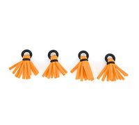 Qalvona Fly Fishing Float Foam Strike Indicators, 4pcs Drift Hook Positioning Bobbers, 29mm Lightweight Floats - High Buoyancy, Easy Installation, Ideal for Fly Fishing Enthusiasts (Orange)