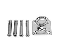 Qalvona Hammock Chair Hanging Kit Stainless Steel Swing Ceiling Mount Set, 250kg Load Capacity, Rotating Door Buckle M8, Expansion Bolt 6x50mm - Durable Anti Rust Construction, Secure 4