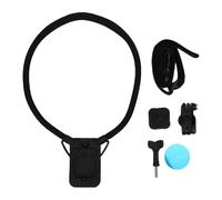 Qalvona Magnetic Quick Release Neck Mount, Camera Strap for X5 X4, Elastic Silicone with Chest Strap - Secure Dual Lock Buckle, First Person Perspective Recording, Outdoor Adventure Use