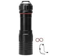 Qalvona Portable Diving Flashlight, Waterproof Aluminum Alloy Torch 2000LM, 50m Submarine Depth - Stepless Dimming, High Brightness LED, Ideal for Scuba and Underwater Use