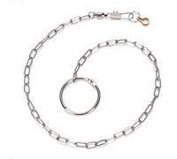 Qalvona Stainless Steel Pet Birds Foot Chain Anklet, 22 Inch Training Harness for Parrots, Silver - Rustproof Durable Design, Adjustable Fit for Bird Training and Safety (golden sun)