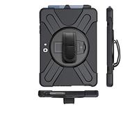 QANG Case for Microsoft Surface Go 2 2020 / Surface Go 10 Inch 2018, 3 Layers Protection, 360 Degree Rotating Stand, Wrist Strap, with Pencil Holder for Surface Go 2 2020 (Black)