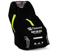 Qanoot Infant Car Seat Travel Bag for Airplane - Durable Gate Check Bag for Car Seats that fits easily on Convertible Car Seats, Infant Carriers & Booster Seats (Hand Carry Bag, Black)