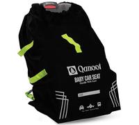Qanoot Infant Car Seat Travel Bag for Airplane - Durable Gate Check Bag for Car Seats that fits easily on Convertible Car Seats, Infant Carriers & Booster Seats (Backpack, Black)