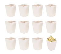 Qanye 50 Pieces Cardboard Candy Container, Popcorn Favor Boxes, Popcorn Containers, Paper Popcorn Boxes, for Placing Snacks, Popcorn and Candies in Theaters, Cinemas, Carnivals