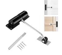 Qanye Black Automatic Spring Closer Adjustable Steel for Interior Doors Under 10kg