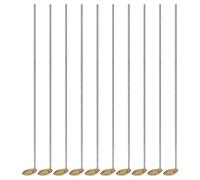 QANYEGN 10 cucharas de laboratorio para quemar, cuchara de experimento de latón de alta temperatura, cuchara de calentamiento para quemar muestras para laboratorio, escuela, hogar