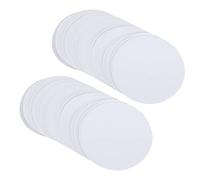 QANYEGN 100Pcs Blank Badge Paper, Round Cardboard Paper, Badge Disc Paper for Photo Printer Machine Supplies (75MM Badges are Specially Cut and can be)
