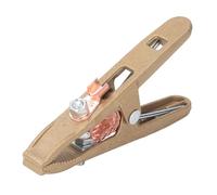 QANYEGN 300A Welding Ground Clamp, A Shape Brass Earth Ground Copper Grip Clips, Manual Welder Electrode Holder for MIG MMA TIG ARC Welding