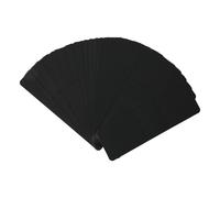 QANYEGN 50 Pieces Kraft Bookmark Sleeves, Bookmarks Display Cards, Bookmarks Sleeves Wrapping Display Cards for Small Business Packaging Supplies (Black)