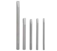 QANYEGN 5Pcs Alloy Steel Chisel Set, Heavy Duty Cold Chisel Set, Straight Shank Cement Drill Carving Tools for Carpentry, Masonry, Woodworking
