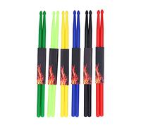 QANYEGN 6 Pairs 5A Nylon Drumstick, Lightweight Durable Non Slip Drum Playing Stick, Musical Instrument Percussion Accessories for Adults Kids