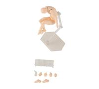 QANYEGN Action Figure Body, Customizable Poses Artists Manikins, PVC Drawing Mannequin for Desktop, Painting, Photography Props (Man)