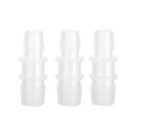 QANYEGN Aquarium Connector, Plastic Variable Diameter Adaptor Fitting Straight Air Pump Hose Fitting, Airline Tubing for Connecting (12mm/16mm interchangeable, 3 pieces per pack)