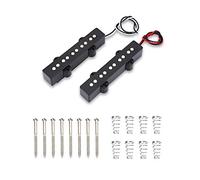 QANYEGN Bass Guitar Pickup, 5 String Jazz Bass Neck and Bridge Pickups, Vintage Style Pickup Set for DIY Musicians and Luthiers