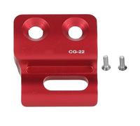 QANYEGN Bicycle Front Derailleur Hanger, Front Derailleur Clip On Mount, Bicycle Front Derailleur Clip On Plate, Processing Anodic Oxide Coating Road for Accessory Black (Red)