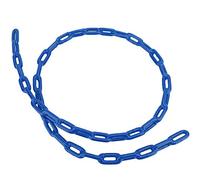 QANYEGN Blue Plastic Chain Link Barrier, Swing Chains Rope, Plastic Coated Iron Playground Swing Chain for Amusement Park Swings Accessories