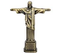QANYEGN Brazil Christ Statue Model, World Famous Landmarks Desktop Decor, Jesus Figurine for Travel Enthusiasts
