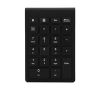 QANYEGN BT304 22 Key Numeric Keypad, Bluetooth 5.0 Keyboard, Portable Financial Accounting Keyboard for Laptop (Ships Without Batteries) (Black)
