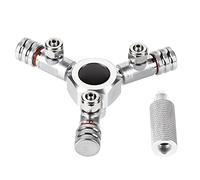 QANYEGN CO2 Splitter, Aluminum Alloy Fish CO2 Splitter Regulator, CO2 Splitter Multi Ways Distributor for Aquarium (3 in 1)