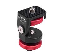 QANYEGN Cold Shoe Mount Adapter Bracket, Aluminum Cold Shoe Mount Adapter, Monitor Mount with Cold Shoe for LED Light Video Monitor DSLR Camera