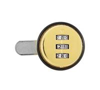 QANYEGN Combination Cam Lock, Password Coded Cam Lock, Zinc Alloy 3 Digital Combination Cabinet Lock for Cabinet Drawers Mailbox