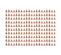 QANYEGN Cone Spikes Screwback Studs, Metal Bullets Cone Spikes, Rose Gold Screw Back Studs Spikes Kit for Clothing Shoes Leather Belts Bag (7 * 10mm)