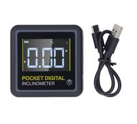 QANYEGN Digital Angle Finder, 4 Side Magnetic Angle Gauges, Cube Inclinometer with Backlight for Construction, Woodworking and Machinery