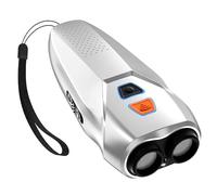 QANYEGN Dog Bark Deterrent Devices, Dual Sensor Anti Barking Device with LED Flashlight, Dog Barking Control Devices for Dog Training (Silver)