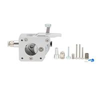 QANYEGN Dual Drive Gear Extruder, Full Metal Body Extruder 1.75mm Consumable for 3D Printer (Silver)