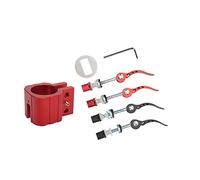 QANYEGN Electric Scooter Rugged Lock Attachment, Scooter Folding Clamp Set, Folding Clamp for Zero 8X 10X 11X Electric Scooter (Red)