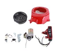 QANYEGN Electric Start Kit, Generator Starter Motor Flywheel Switch, with Solenoid Flywheel Key Switch Charging Coil