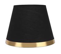 QANYEGN Fabric Lamp Shade, Fabric Table Lamp Shade, European Style Modern Lampshade for E27 Table Lamp Floor Light Supplies (PX125 Black)