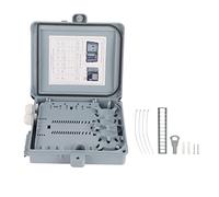 QANYEGN Fiber Optical Terminal Box, 12 Core Ftth Fiber Optic Distribution Enclosure Ip65, Optical Fiber Distribution Box for Indoors or Outdoors
