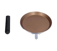 QANYEGN Flat Bottomed Pancake Pan, 6 Inch Frying Pan, Maifan Stone Frying Pan for Induction, Electric, Ceramic, and Gas Stoves