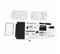 QANYEGN Full Housing Case Cover Shell, Games Console Shell Repair Parts, Complete Fix Replacement Kit for 3DS XL (White)