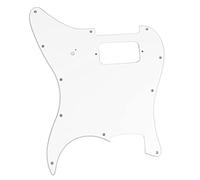 QANYEGN Guitar Pickupguard, Metal Electric Guitar Pickguard, Guitar Pickguard Scratch Plate for Practicing at Home or Performing Stage (White)