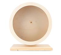 QANYEGN Hamster Wooden Running Wheel, Quiet Hamster Running Wheels, Hamster Silent Exercise Wheels for Exercise Toy (Medium)