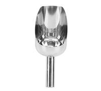 QANYEGN Ice Scoop, Stainless Steel Ice Scoop, Large Capacity Kitchen Ice Scooper for Popcorn, Dog Food, Flour, Coffee, Rice, Ice (L)