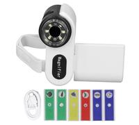 QANYEGN Kids Digital Microscope, 1000X Handheld Digital Microscope, 2 Inch Color Display Screen Pockets Microscope for Captures Videos and Photos (White)