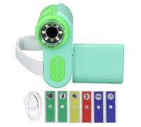 QANYEGN Kids Digital Microscope, 1000X Handheld Digital Microscope, 2 Inch Color Display Screen Pockets Microscope for Captures Videos and Photos (Green)