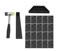 QANYEGN Laminate Flooring Tools, Wooden Floor Fitting Tool with Spacers, Wood Flooring Installation Kit for Solid Wood Composite Floors