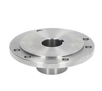 QANYEGN Lathe Flange, 125mm Chuck Connection Flange, High Manganese Steel Chuck Connection Flange for K11-125, K12-125, K72-125 (22mm)