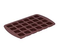 QANYEGN Mini Brownie Pan, Silicone Square Chocolate Mold, 24 Grids Brownie Chocolate Mold Suitable for Ice Cubes Candies Bath Soap