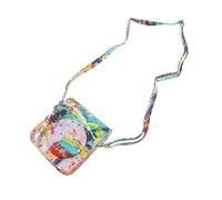 QANYEGN Protective Camera Case, PU Leather Carrying Bag, Color Print Camera Case with Adjustable Shoulder Strap for Mini 12 Camera (Abstract Painting)