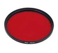QANYEGN Red Camera Lens Filters, Camera Optical Glass Red Full Color Filter, Camera Lens Photo Filter for DSLR Camera (72mm)