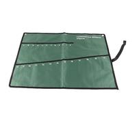 QANYEGN Tool Pouch, Multi Pocket Canvas Roll Up Tools Storage Bag, Wrench Carrying Organizer for Home, Outdoor(25 Pockets)